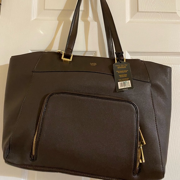 NWT - Tutilo Large New York Bag with Laptop Compartment for Women - Picture 2 of 9